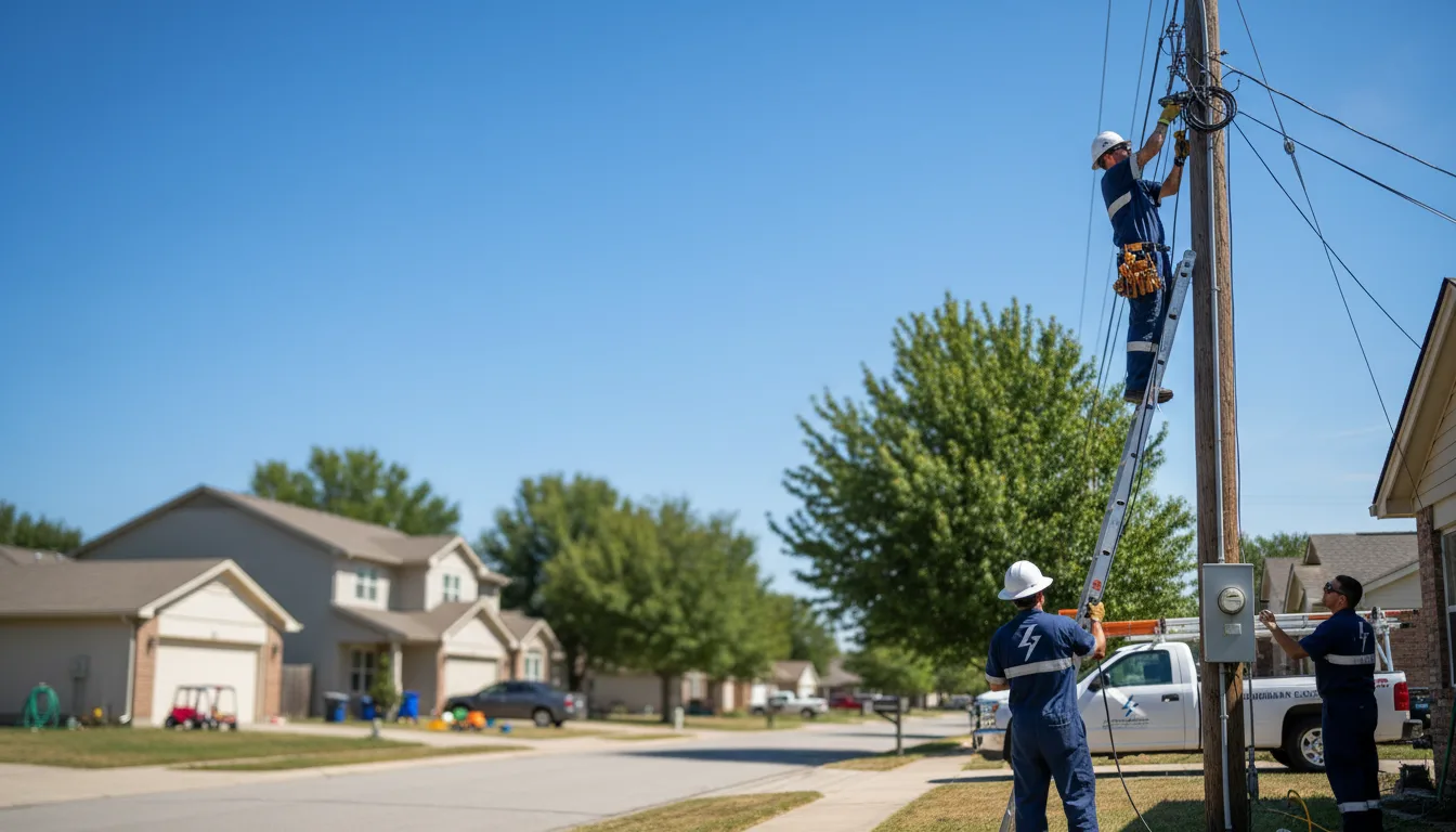 Residential electrician providing installation services in Brownwood, MO